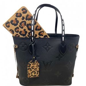 Louis Vuitton Wild at Heart Neverfull Leather Tote, Leopard